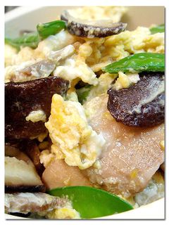 焼豚と絹さやの ♪ 卵とじ ♪ 炒め-レシピのメイン写真