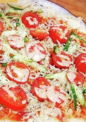 余ったそうめんDE☆ピザ!-レシピのメイン写真