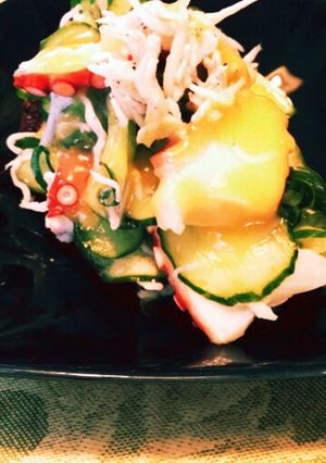 きゅうりとシラスの酢だこ♫-レシピのメイン写真