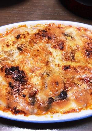 サバ缶＋トマト缶＋ナスのグラタン風-レシピのメイン写真