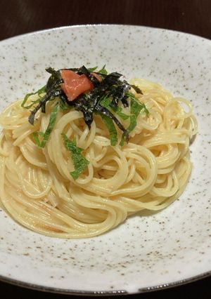 梅昆布茶とバターのみの簡単パスタ-レシピのメイン写真
