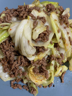 食材2つ!キャベツとひき肉のピリ辛炒め-レシピのメイン写真