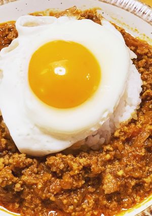 フライパンで簡単！無水キーマカレー-レシピのメイン写真