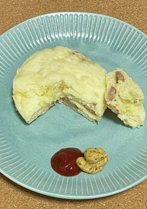 ホットケーキミックスでソーセージ蒸しパン-レシピのメイン写真