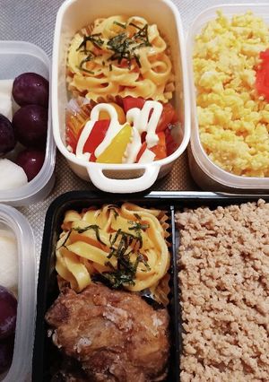 高校生息子、旦那弁当(8/22娘代休)-レシピのメイン写真