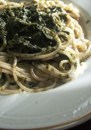 海苔のクリームパスタ☆ゆずこしょう風味-レシピのメイン写真