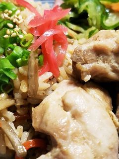お年寄り絶賛シリーズ☆ゴボウ鶏肉炊き込☆-レシピのメイン写真