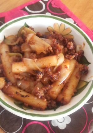 韓国風！簡単味噌味トッポギ-レシピのメイン写真