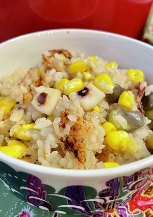 トウモロコシ茶豆♪夏の洋風炊き込みピラフ-レシピのメイン写真