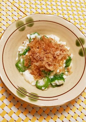 豆腐とオクラの白だし和え-レシピのメイン写真