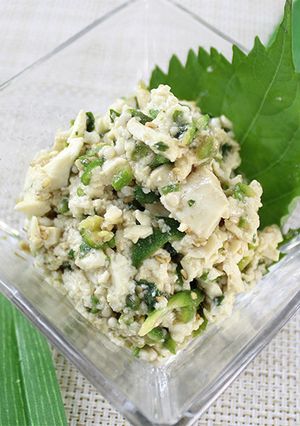 すぐ作れる！オクラと豆腐の和え物-レシピのメイン写真