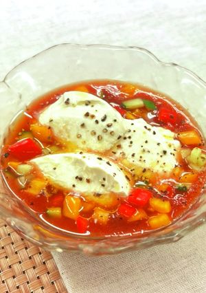 ひんやりおいしいおとうふ入りガスパチョ-レシピのメイン写真