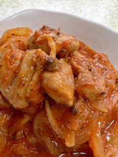 簡単なのに華やかなチキンのトマト煮込み-レシピのメイン写真