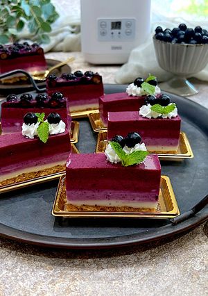 ブルーベリーのヨーグルトケーキ-レシピのメイン写真