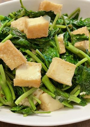 めちゃウマ空芯菜と厚揚げのオイスター炒め-レシピのメイン写真
