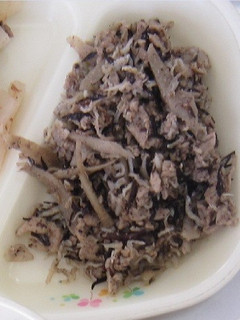 学校給食レシピ♪豚肉のしぐれ煮-レシピのメイン写真