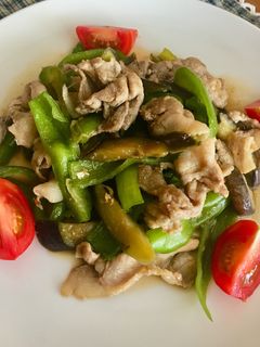 夏野菜と豚こまの簡単炒め-レシピのメイン写真