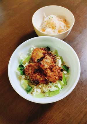大根サラダの豚かつ丼☆ソースマヨ味-レシピのメイン写真
