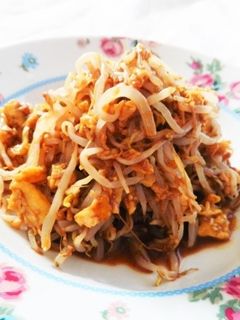 もやしと炒り卵の味噌イタリアンサラダ-レシピのメイン写真