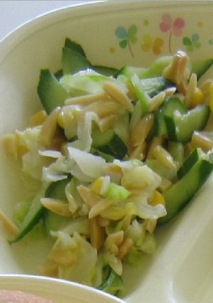 学校給食レシピ♪アーモンドサラダ-レシピのメイン写真