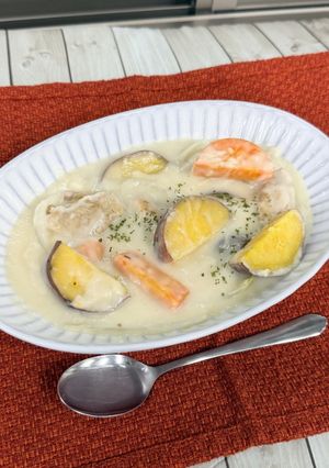 食欲の秋！さつまいもシチュー-レシピのメイン写真