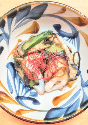 ナスとキュウリと竹輪の酢味噌と塩昆布あえ-レシピのメイン写真