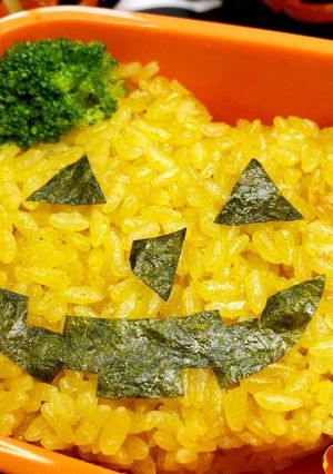 炊飯器で作るかぼちゃライス-レシピのメイン写真
