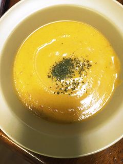 カボチャとトマトのスープ-レシピのメイン写真