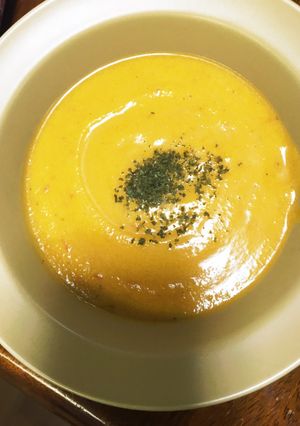 カボチャとトマトのスープ-レシピのメイン写真