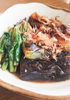 小松菜ナス舞茸の焼浸し-レシピのメイン写真