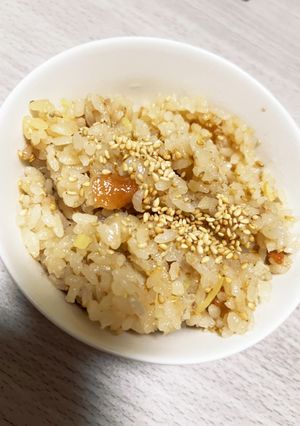 簡単すぎる★梅ツナ生姜の炊き込みご飯！-レシピのメイン写真