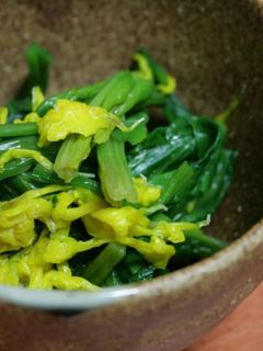 ほうれん草と菊のおひたし-レシピのメイン写真