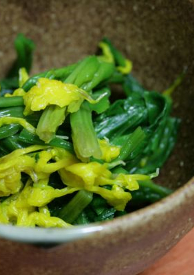 ほうれん草と菊のおひたし-レシピのメイン写真