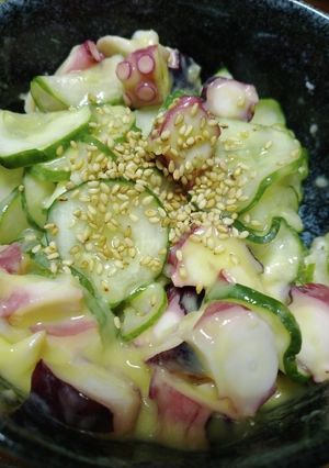 蛸と胡瓜の酢味噌和え-レシピのメイン写真