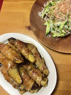 ナスの豚バラ大葉巻き-レシピのメイン写真