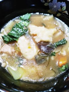 うどん汁の残りで作るすいとん-レシピのメイン写真