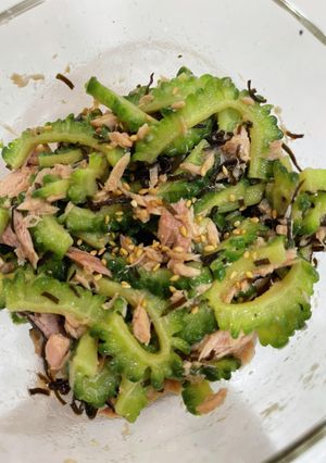 ゴーヤとツナの塩昆布和え-レシピのメイン写真