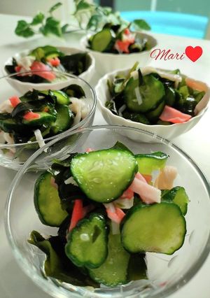 きゅうり・わかめ・かにかまの酢の物-レシピのメイン写真