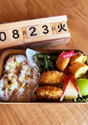 2022.8/23 小学生学童お弁当-レシピのメイン写真