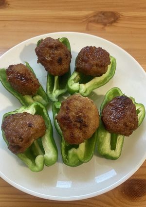 生ピーマンの肉詰め-レシピのメイン写真