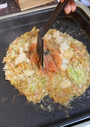 もち明太チーズもんじゃ-レシピのメイン写真