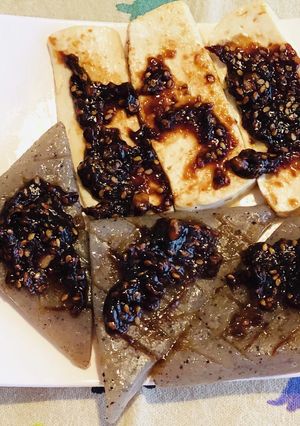 クルミと胡麻薫る、豆腐と蒟蒻の赤味噌田楽-レシピのメイン写真