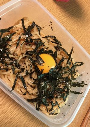 究極の手抜き タッパー1つで和風パスタ-レシピのメイン写真