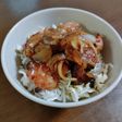 揚げずに唐揚げ丼☆甘辛カレー味