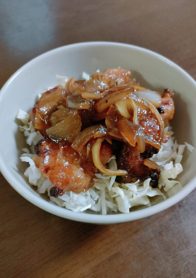 揚げずに唐揚げ丼☆甘辛カレー味-レシピのメイン写真