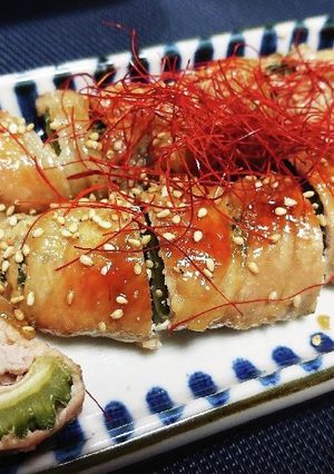 ゴーヤ消費に！ゴーヤの豚肉巻き-レシピのメイン写真