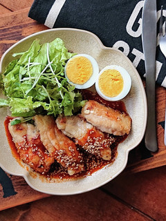 ガッツリ肉料理★鶏焼きピリ辛甘酢だれ-レシピのメイン写真
