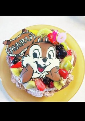 チップとデール お誕生日 キャラケーキ-レシピのメイン写真