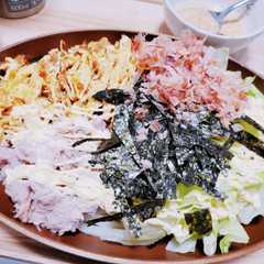 夢庵風サラダうどん-レシピのメイン写真