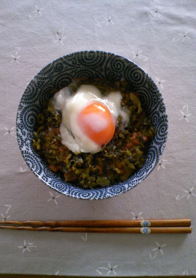 とろったま高菜っとう丼-レシピのメイン写真